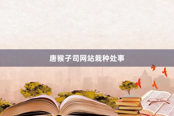 唐猴子司网站栽种处事